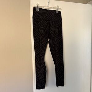Lululemon Black Zebra Print Leggings